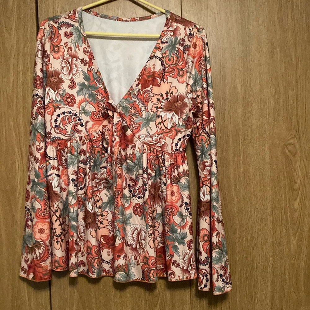 Women’s floral print blouse